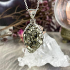 Freeform Pyrite Crystal Pendant