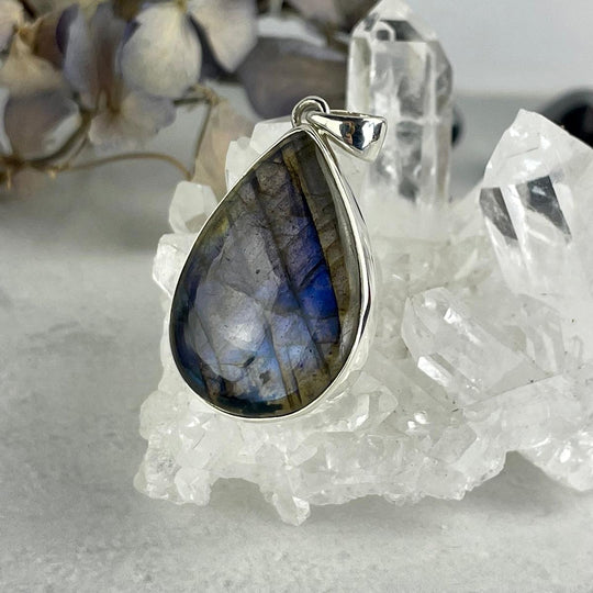 Labradorite Teardrop Pendant
