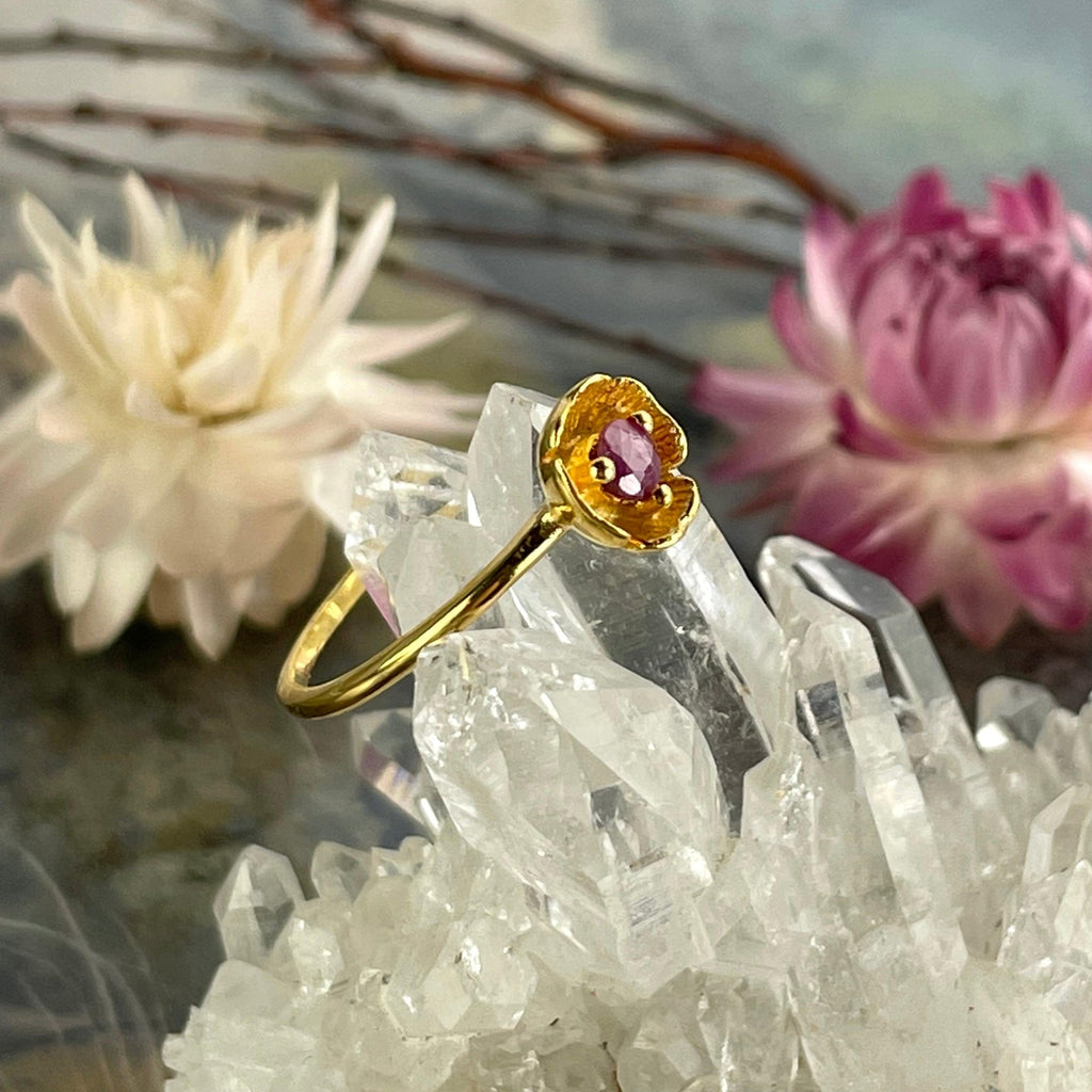 Ruby And Gold Ring