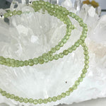 Peridot And Sterling Silver Beads