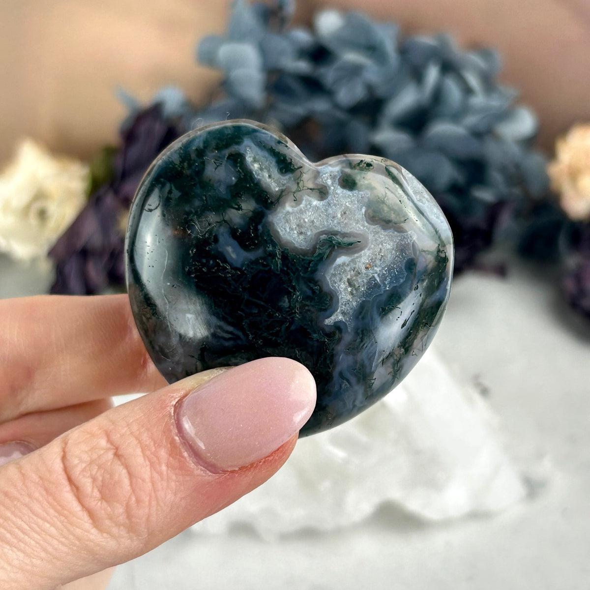 Agate Crystal Heart