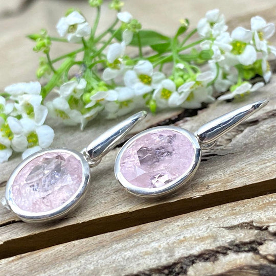 Morganite Oval Earrings