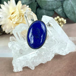 Blue Crystal Sterling Silver Ring