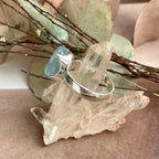 Aquamarine Sterling Silver Ring