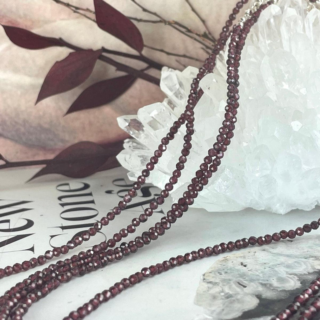 Rhodolite Faceted Beads