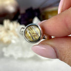 Golden Thread Quartz Ring
