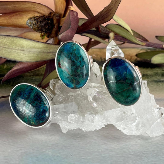 Shattuckite Oval Ring