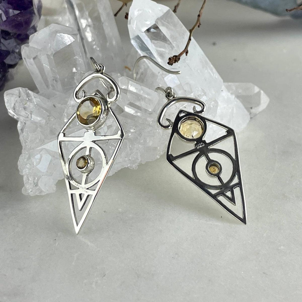 Citrine Sterling Silver Earrings