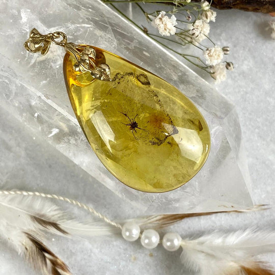 Baltic Amber With Insect Pendant