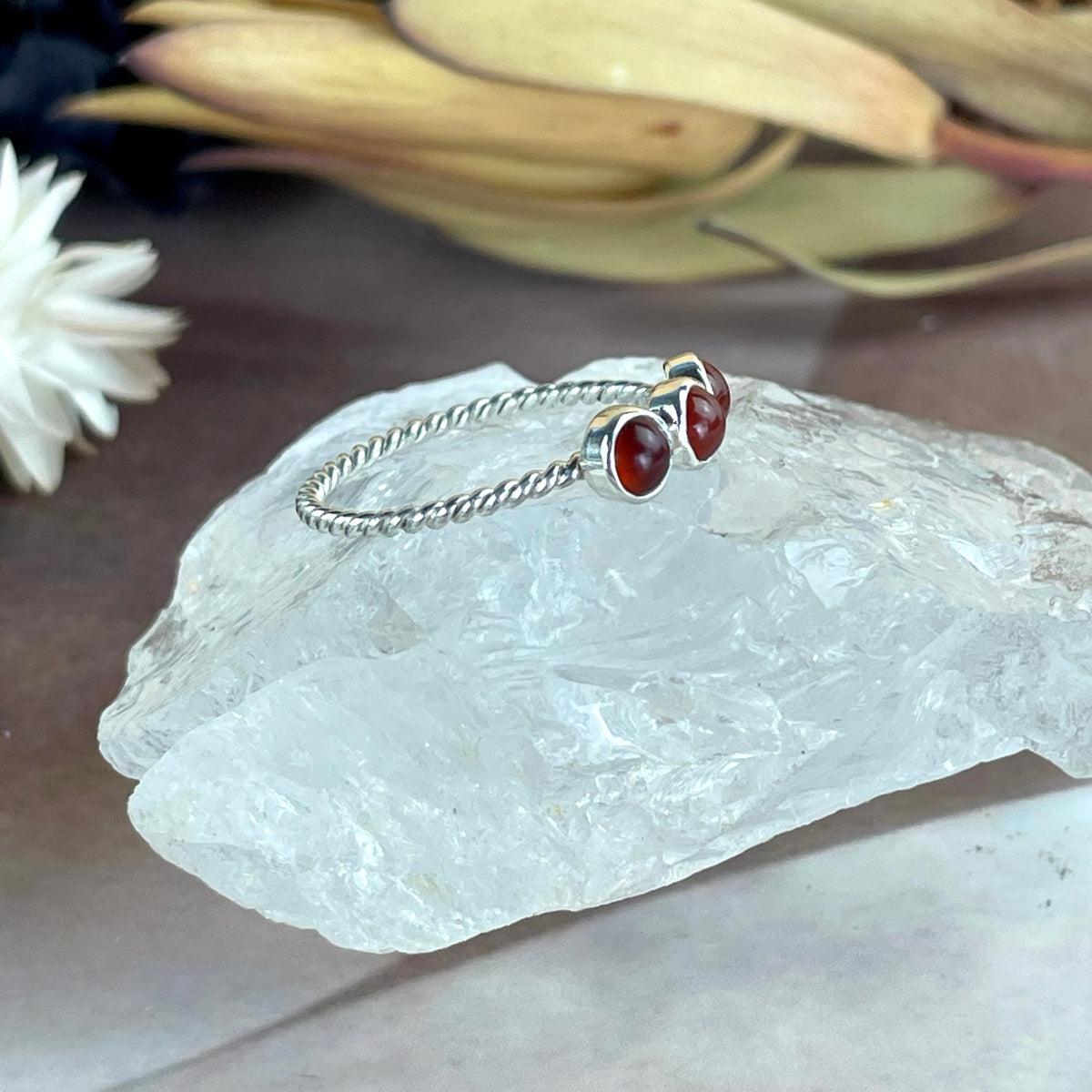 Delicate Amber Ring
