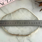 Quartz Crystal Slice With Gold