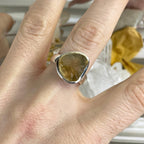 Real Citrine Sterling Silver Ring