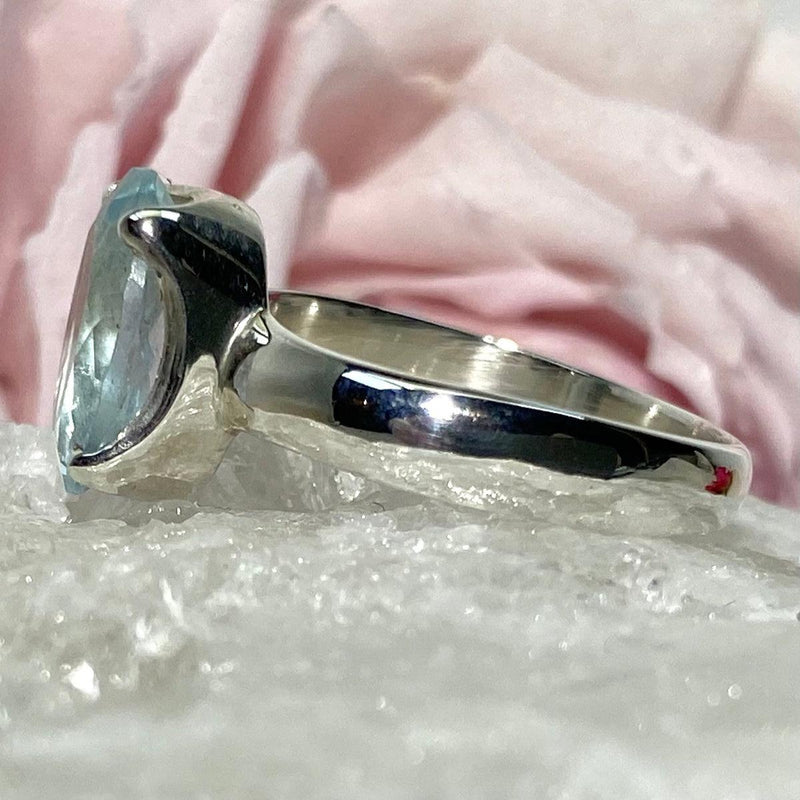 Aquamarine Oval Ring