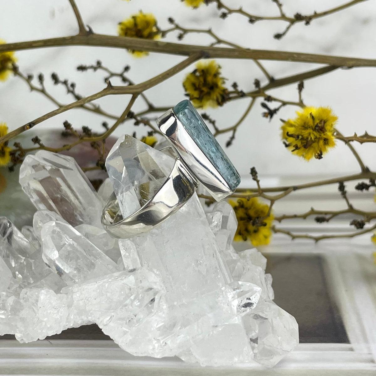 Raw Aquamarine Ring