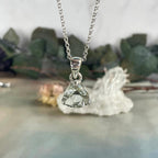Green Amethyst Trillion Cut Pendant
