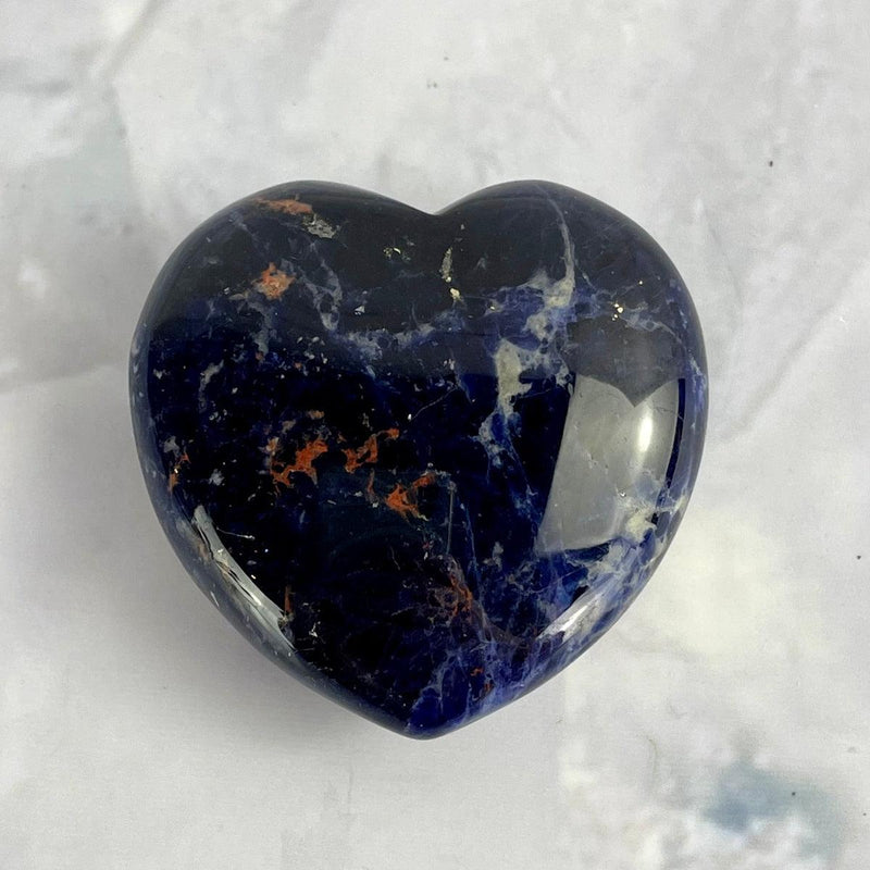 Sodalite Heart Shaped Crystal
