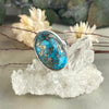 Turquoise And Pyrite Large Size Ring