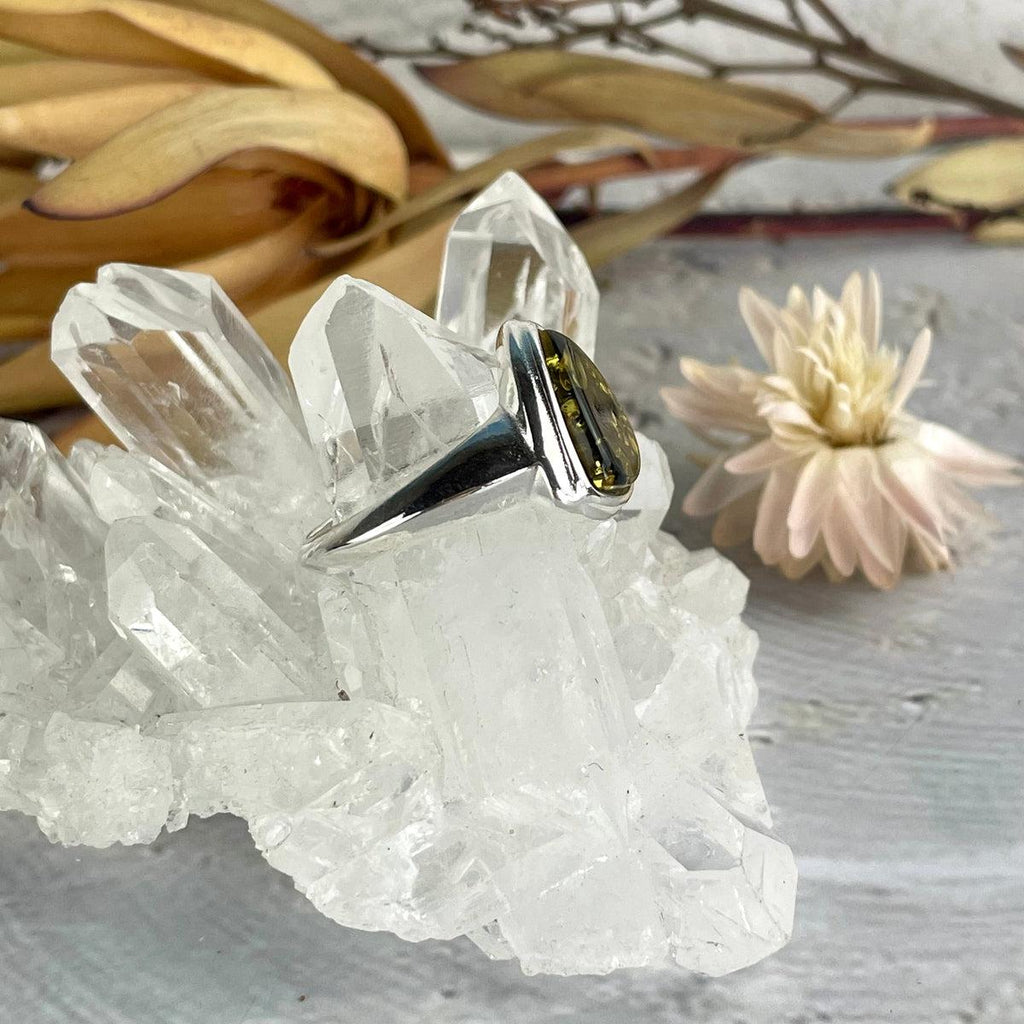 Fossilised Resin Ring