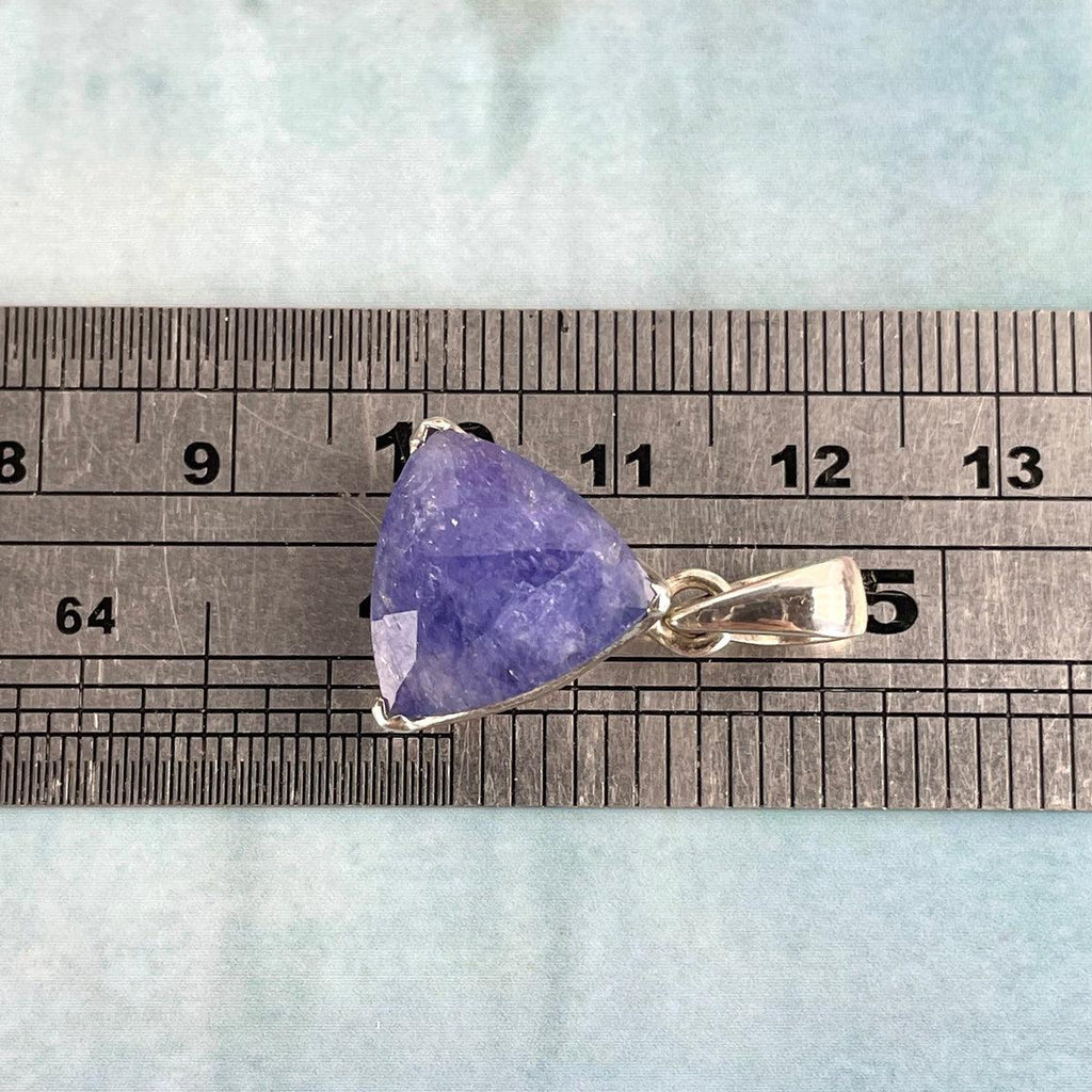 Indigo Crystal Silver Pendant