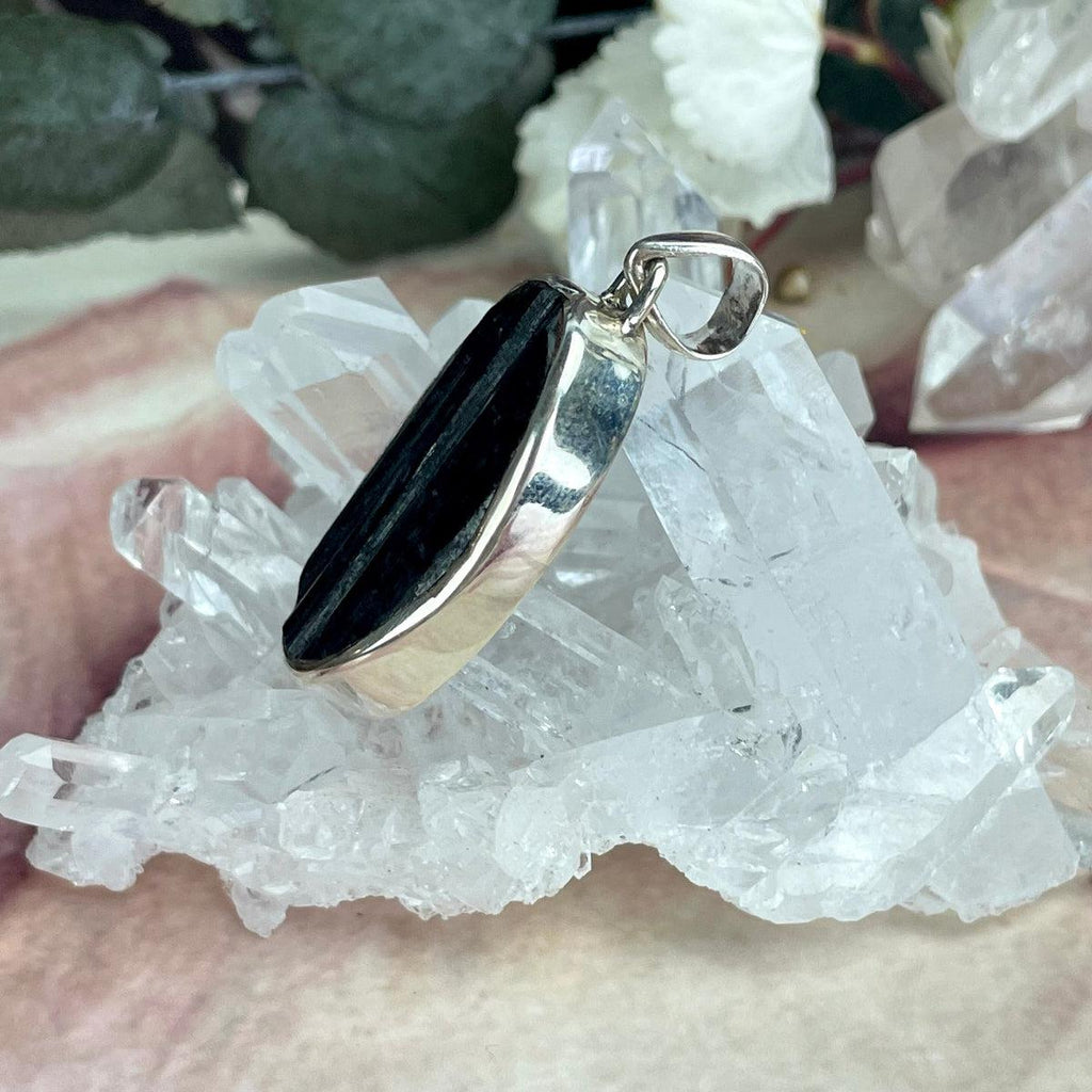 Men's Black Tourmaline Pendant
