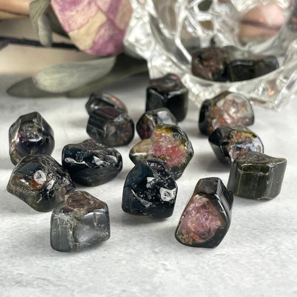 Pink And Green Polished Crystal