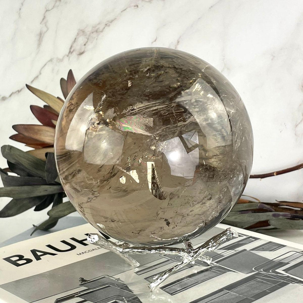 High Grade Smoky Quartz Sphere
