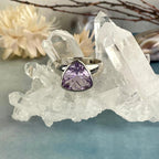 Trillion Cut Amethyst Ring