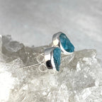 Raw Apatite Silver Studs
