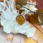 Oval Baltic Amber Pendant