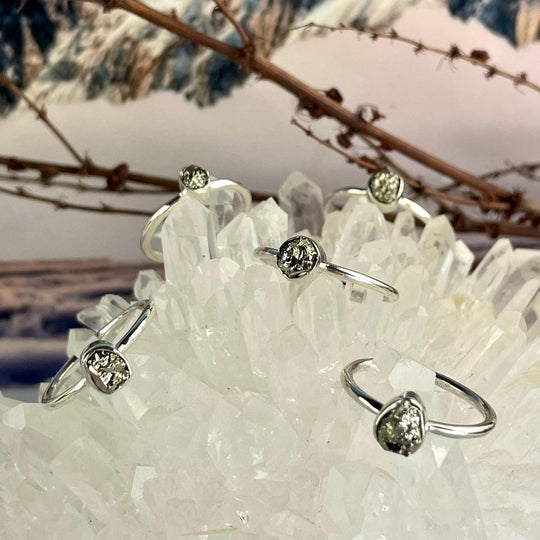 Pyrite Raw Freeform Ring