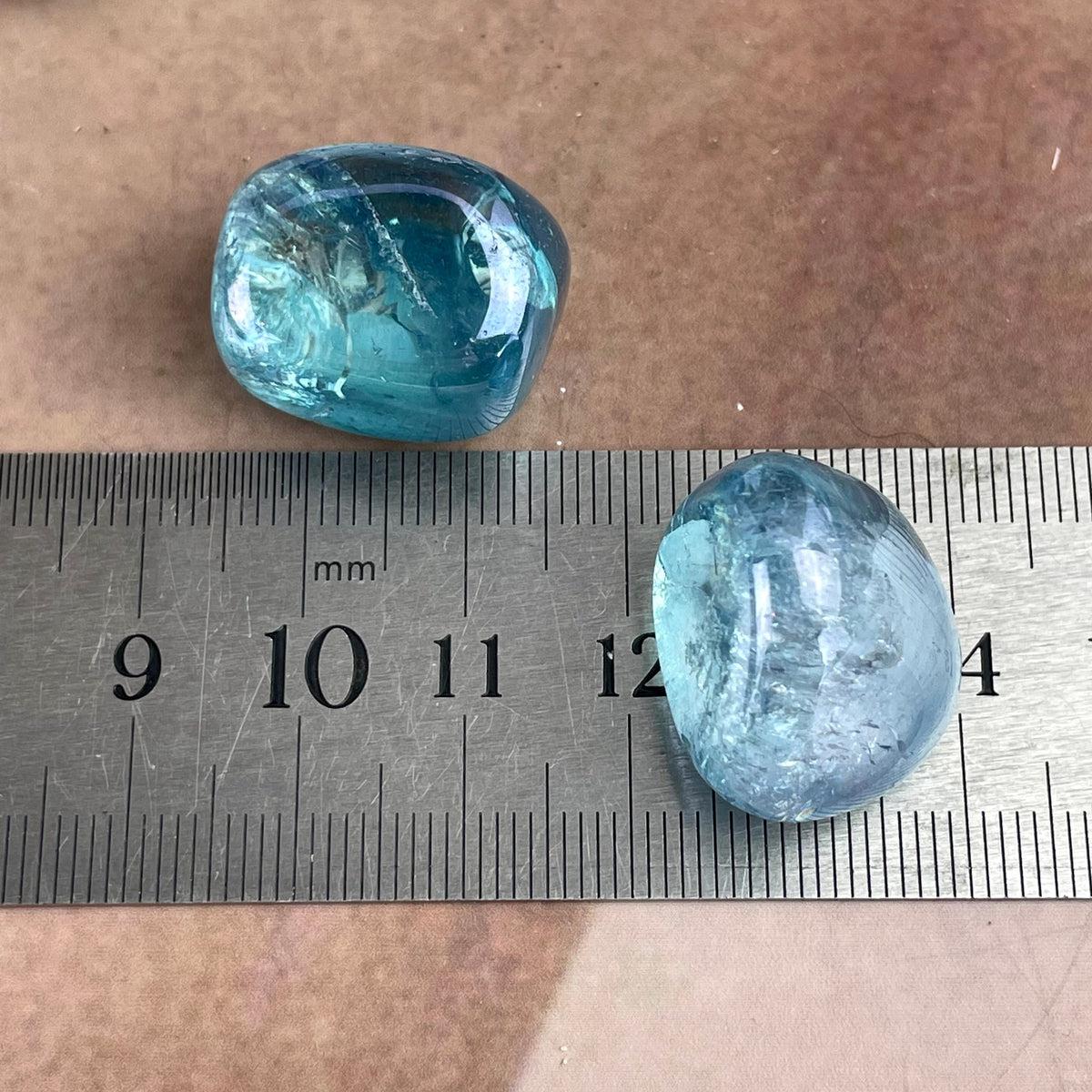 Aqua Aura Quartz Stone
