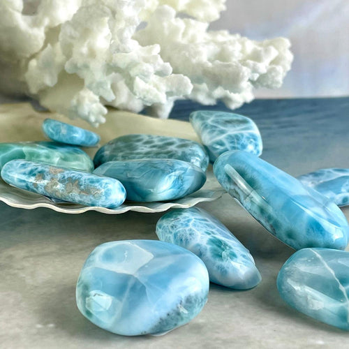 High Grade Larimar Stones