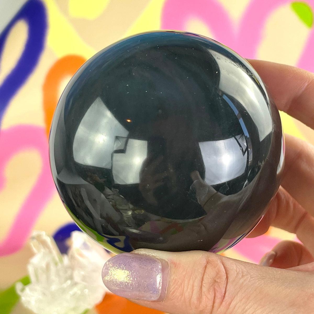 Rainbow Obsidian Crystal Ball