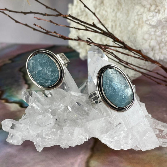 Aquamarine Raw Oval Ring