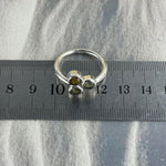 Green And Yellow Crystal Ring