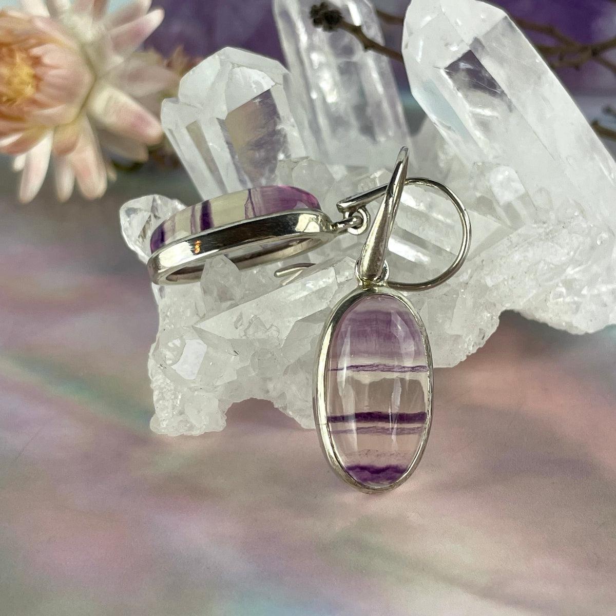 Rainbow Fluorite Drop Earrings