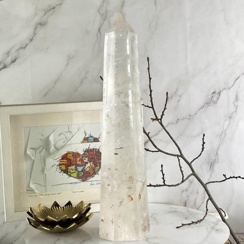 Clear Quartz Crystal Tower
