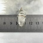 Tibetan Quartz Raw Small Double Terminated Point Pendant