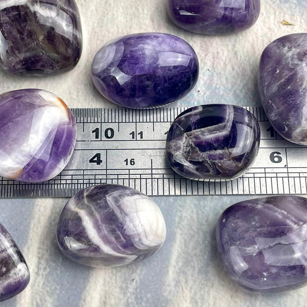 Chevron Amethyst Pocket Stones
