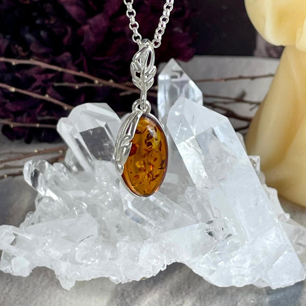 Delicate Amber Pendant