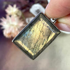 Labradorite Rectangle Pendant