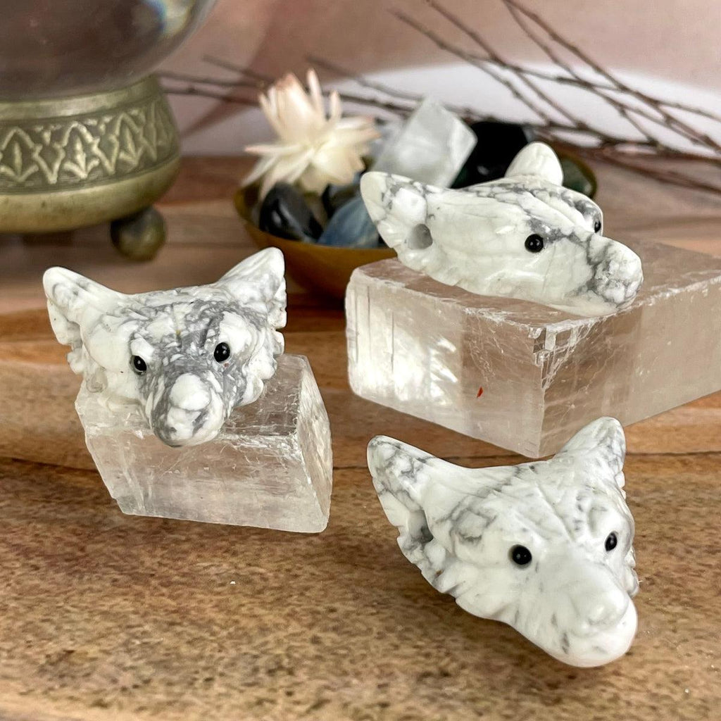 Howlite Crystal Carving