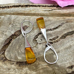 Cognac Baltic Amber Earrings