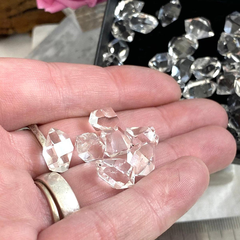 Faceted Herkimer Diamonds