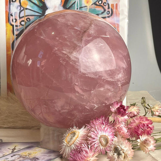 Rose Quartz Crystal Ball 8.8 kg