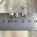 Sterling Silver Rose Quartz Studs