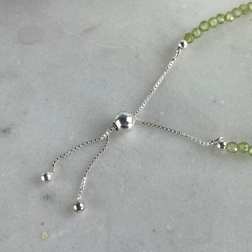 Adjustable Size Peridot Beads