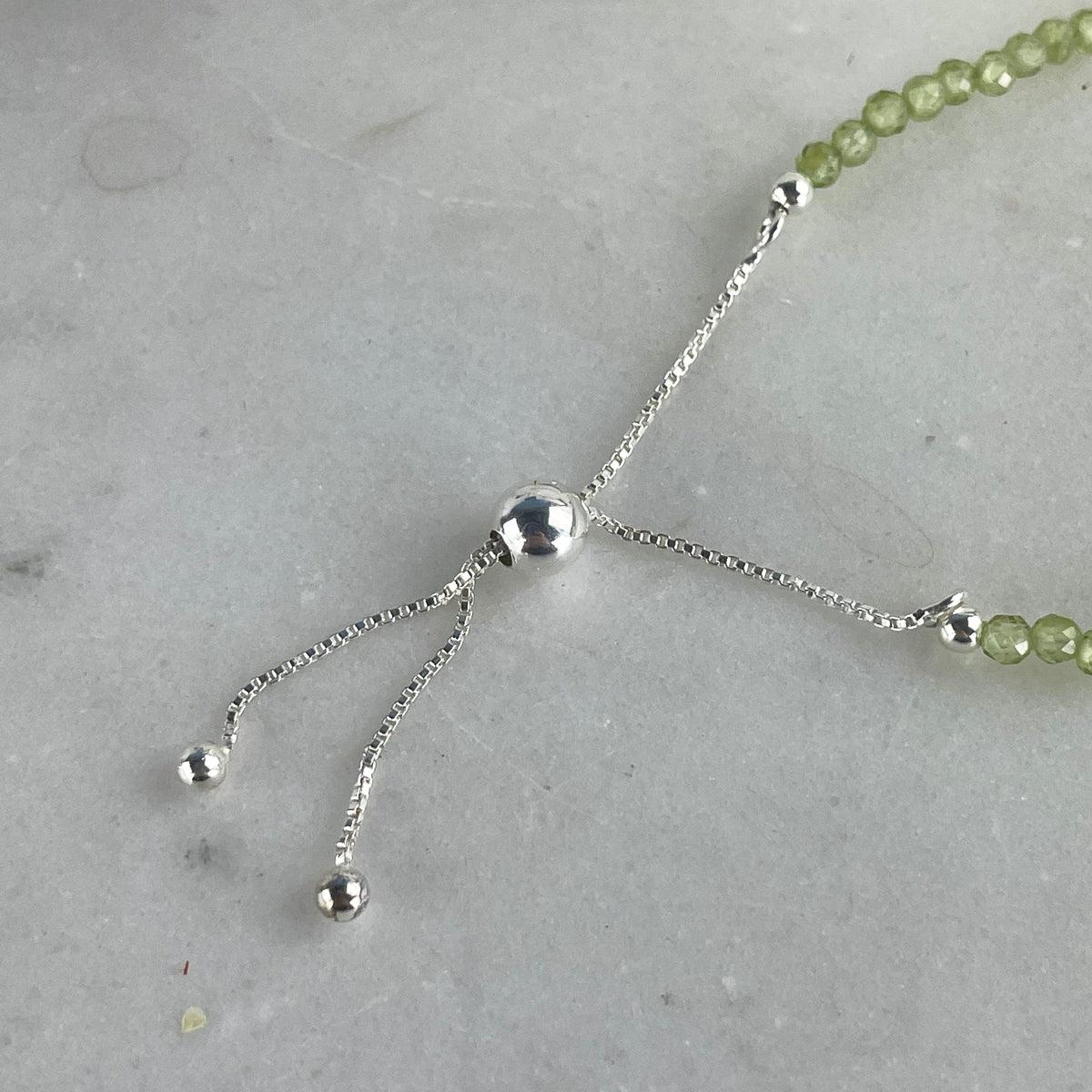 Adjustable Size Peridot Beads