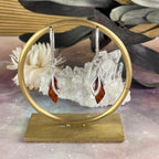 Orange Amber Silver Jewellery
