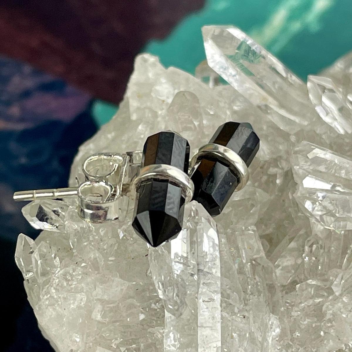 Spinel Silver Stud Earrings